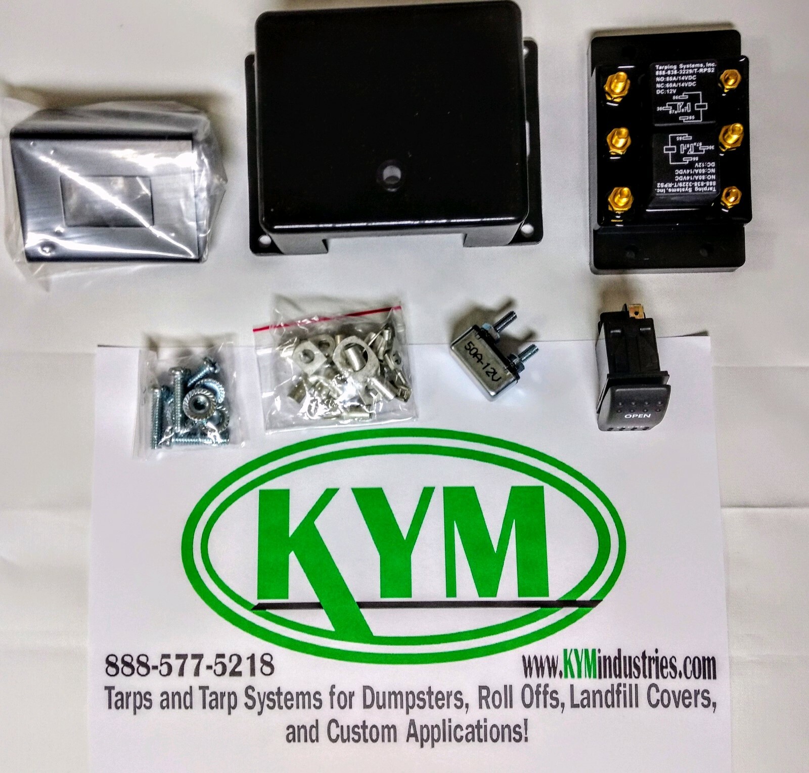 5-Spring Aluminum Dump Truck Flip Tarp Kit ** WITH TARP ** Up To 28' Bed