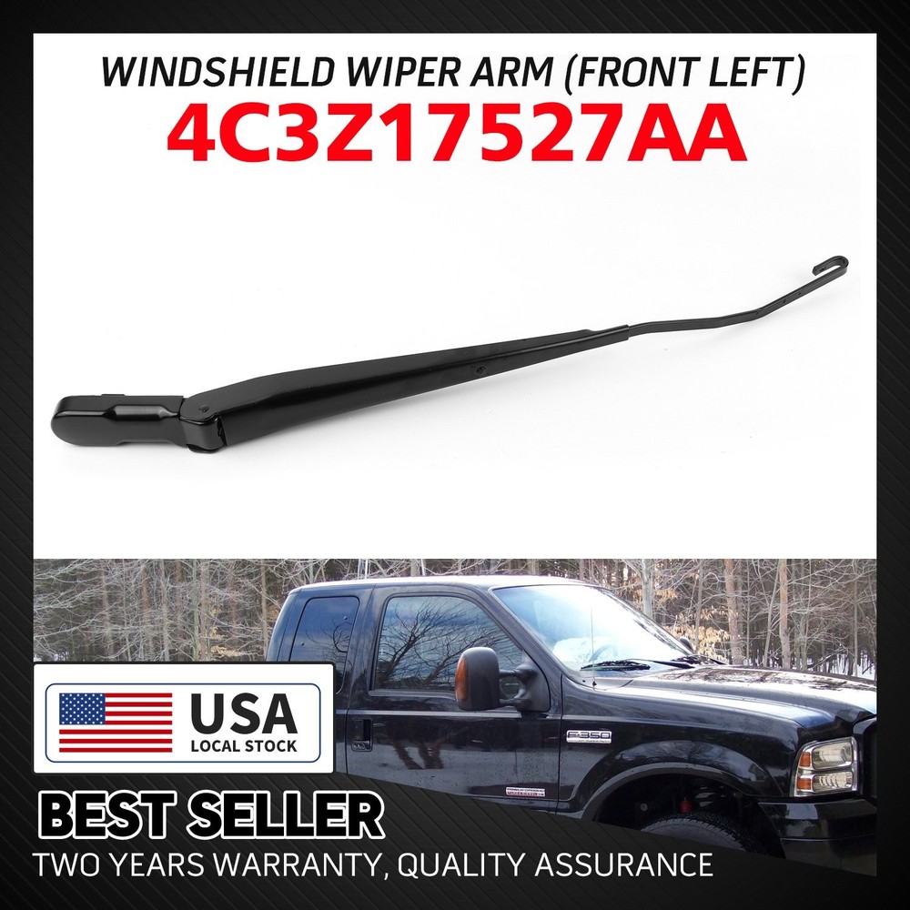 Front Windshield Wiper Arm Left For Ford 4C3Z17527-AA Driver Side Replacement