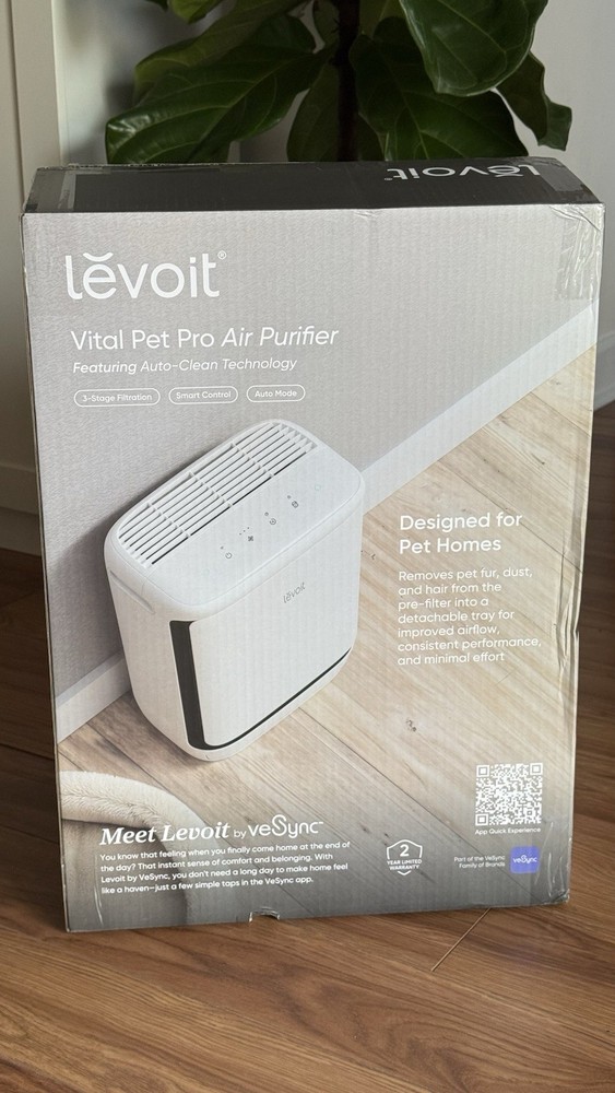 LEVOIT Vital Pet Pro Air Purifier Auto-Clean Tech Smart Control Auto Mode 3Stage