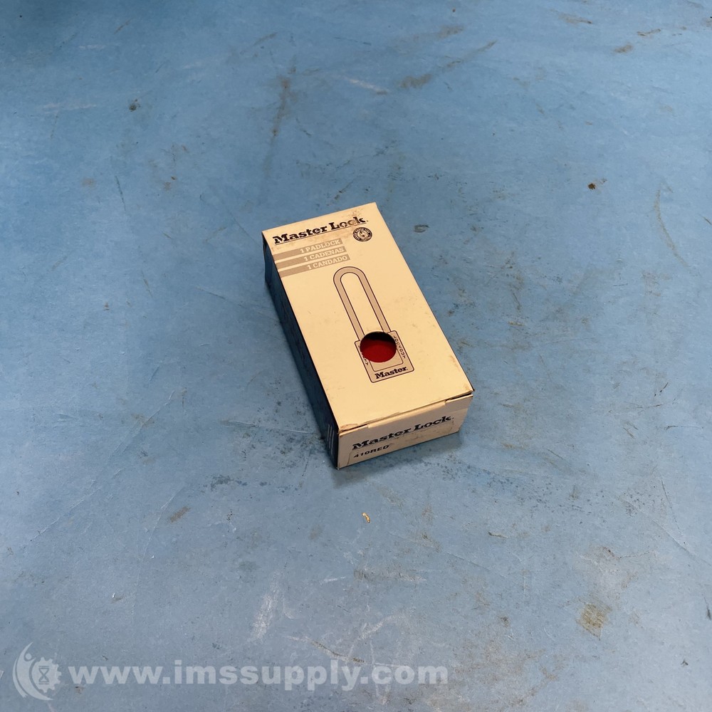 Master Lock 410RED Red Safety Padlock FNOB