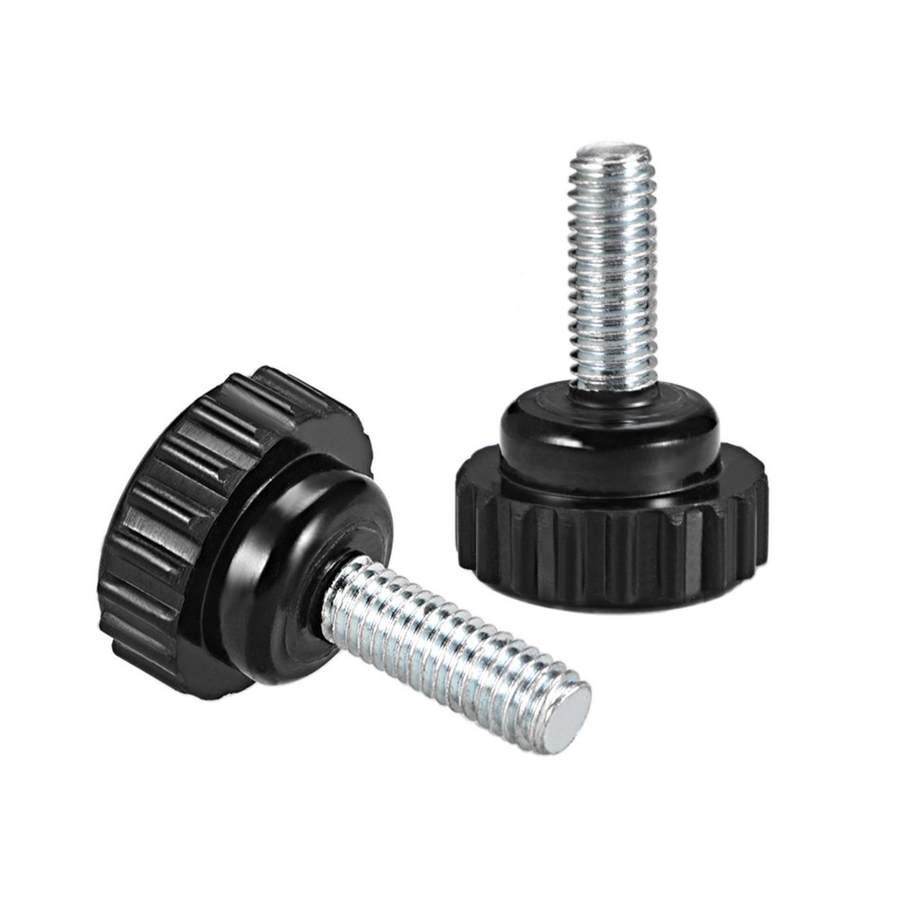 M6 x 15mm Male Thread Knurled Locking Knobs 20pcs