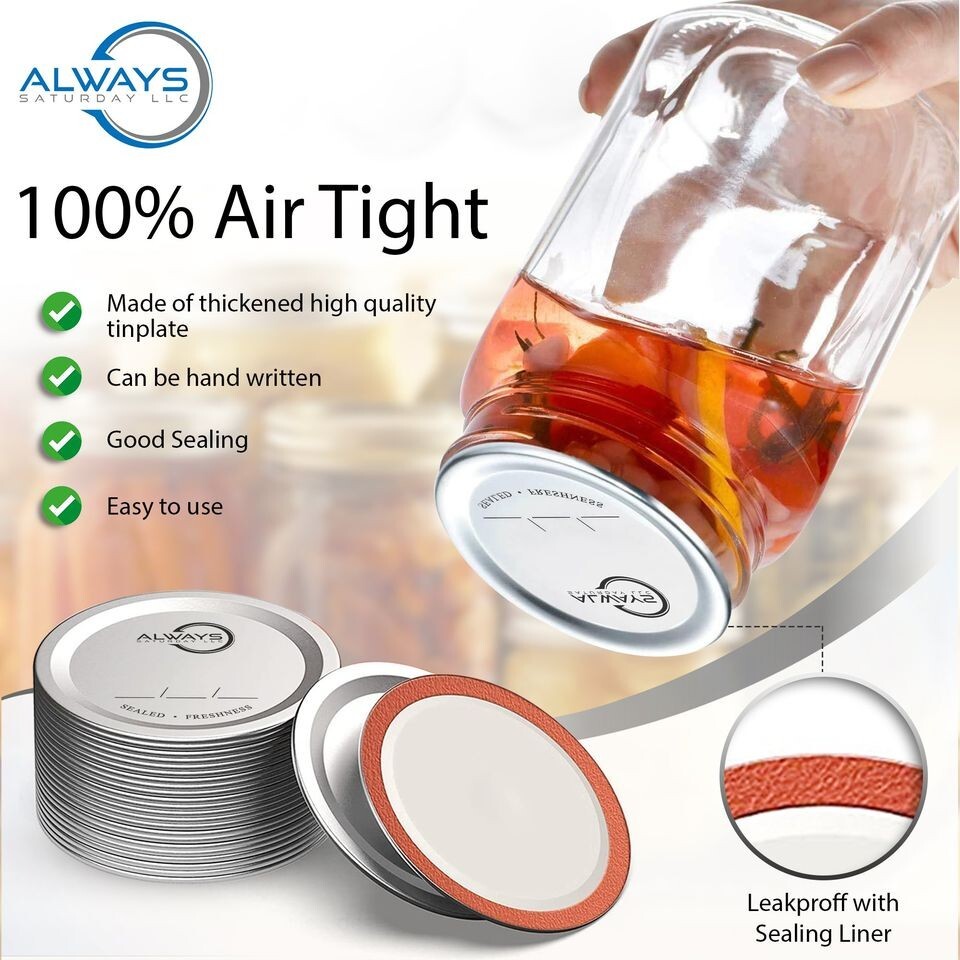 Canning Lids Wide mouth 114 Count