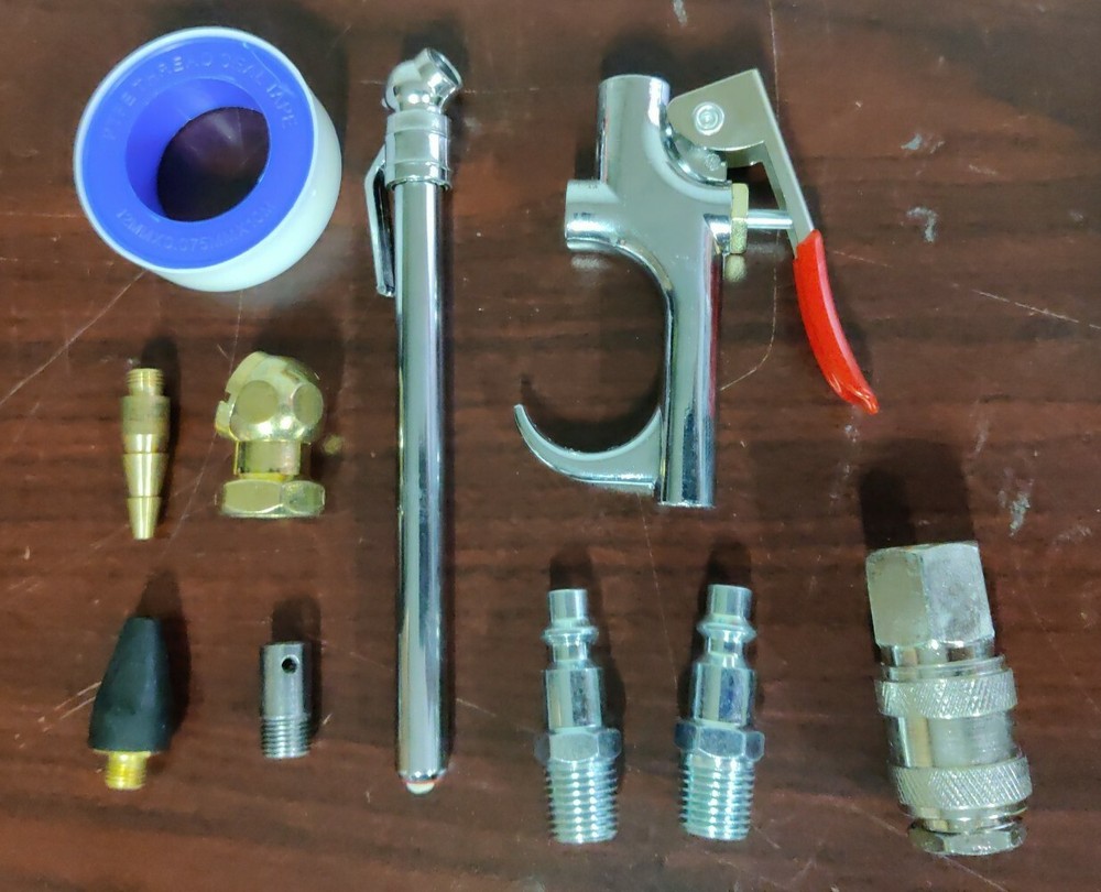 AIR COMPRESSOR ACCESSORY 10 PIECE KIT air tool accessory kit