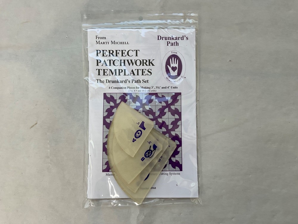 Marti Michell Perfect Patchwork Templates Drunkard's Path Set #8960