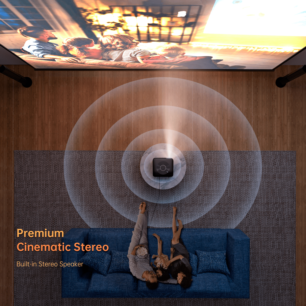 Vankyo E30WT 170" Class Full HD 1080p LED Projector with 100" Projector Screen™