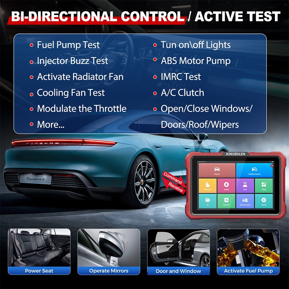 2025 KINGBOLEN K10 PRO PLUS OBD2 Car Diagnostic Tool Scanner Key ECU Coding TPMS
