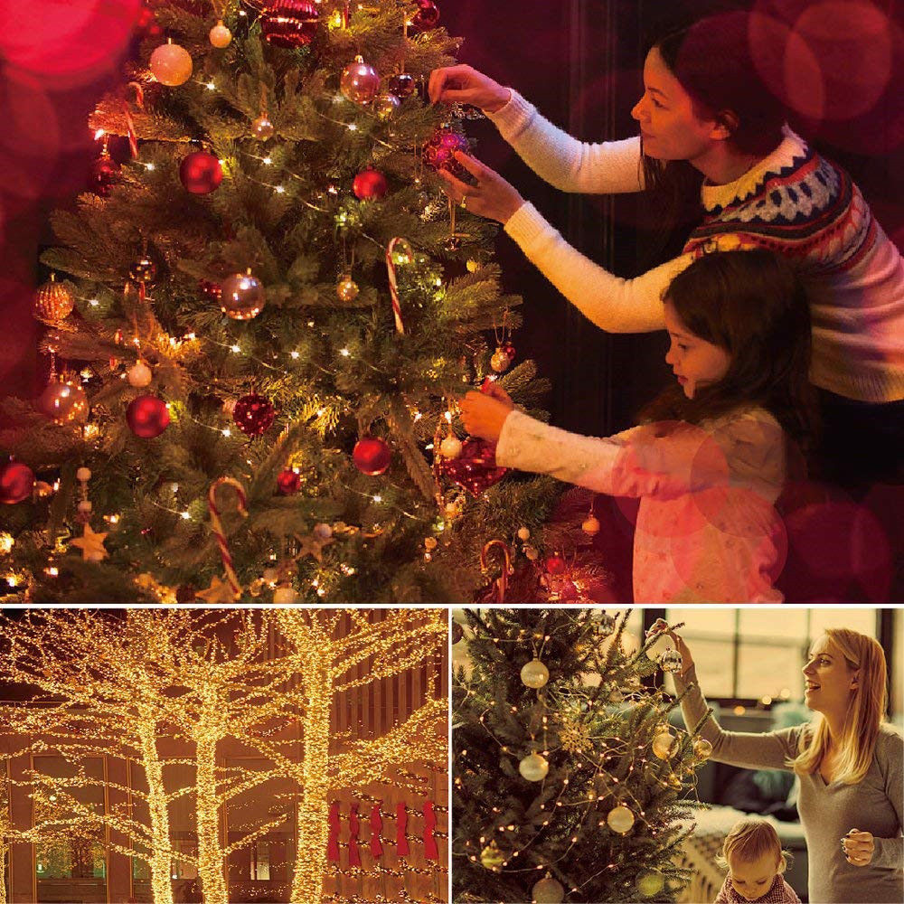 20//50/100 LED String Fairy Lights Copper Wire Battery Powered Waterproof New US