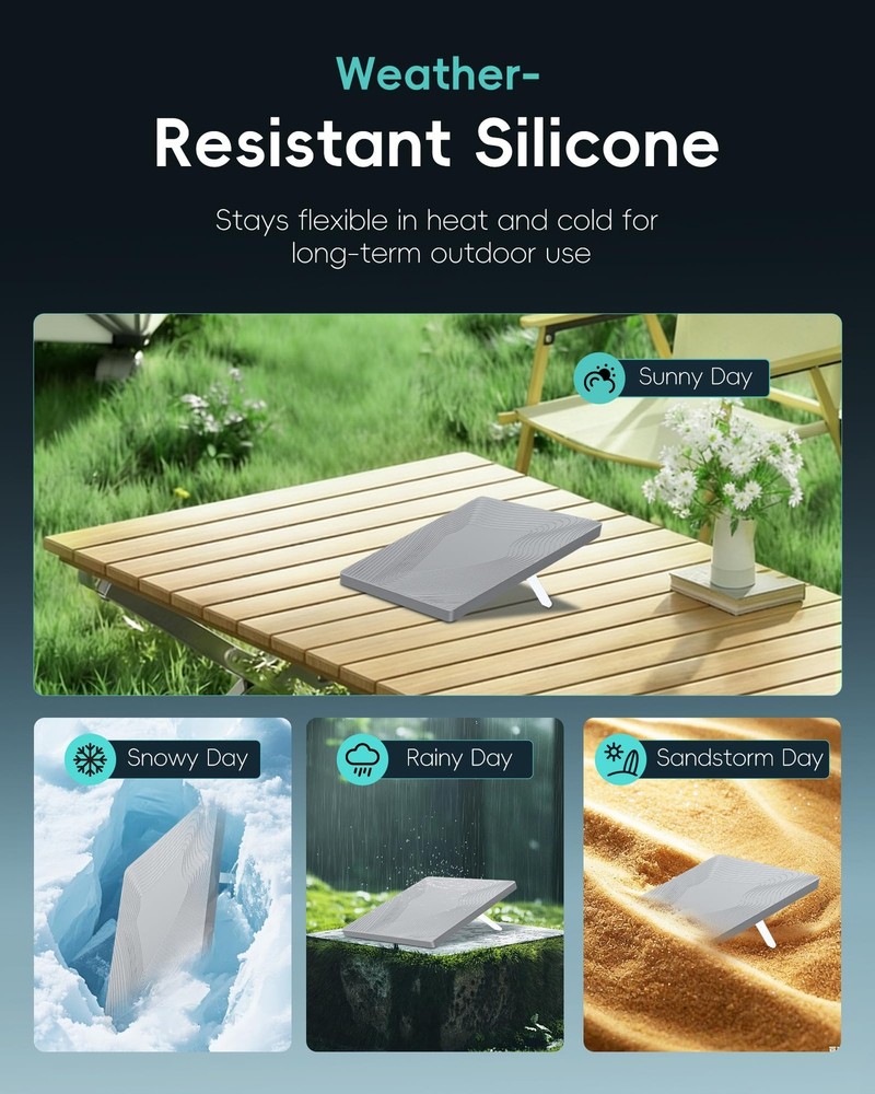 Starlink Mini Silicone Protective Case – Full Wrap Weatherproof Grey