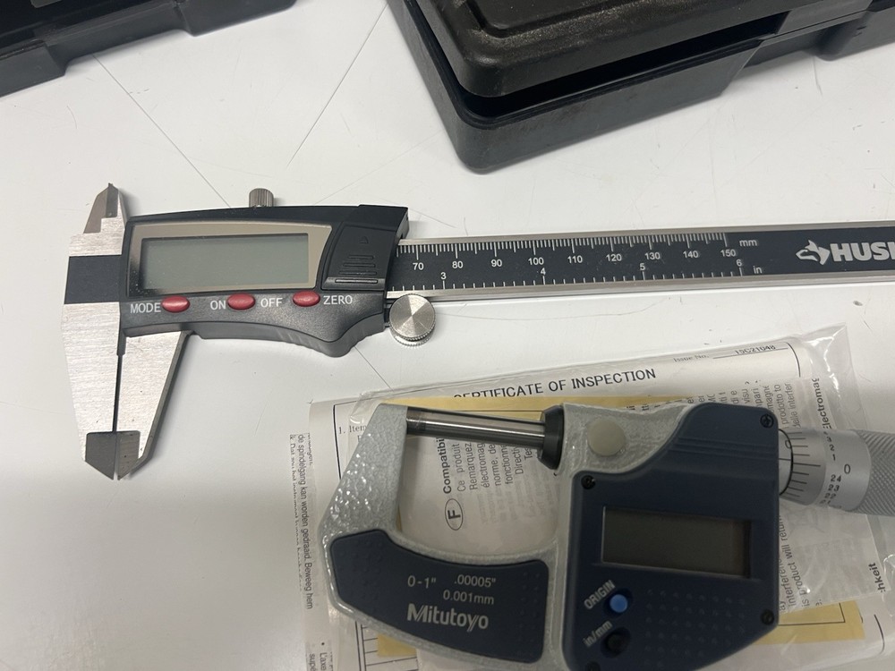 Two digital calipers