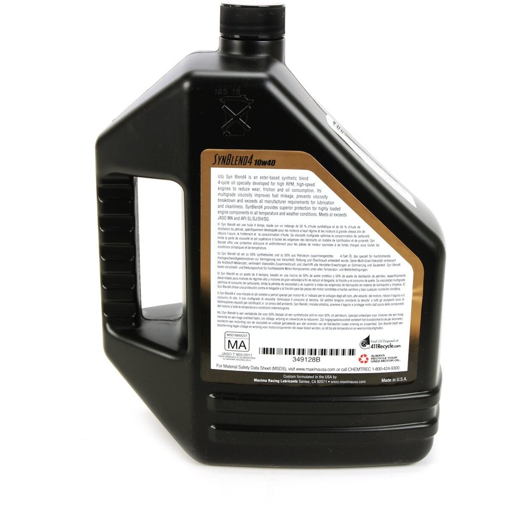 Maxima Maxum4 Synthetic Blend 10W40 - 349128B