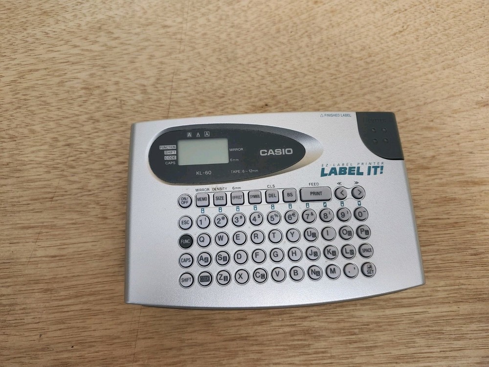 Casio KL-60 Label it! EZ-Label Printer Plus Label Maker With Labels Tested