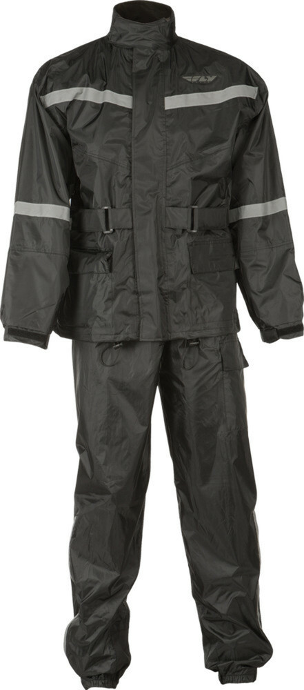 Fly Racing 2 Piece Motorcycle Rain Suit - Black