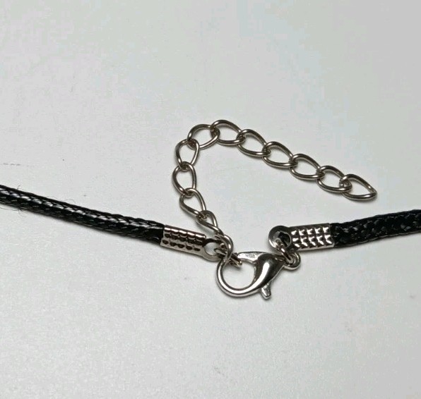 Michigan Petoskey Stone, Agate & Leland Blue Resin Pendant Necklace 22"