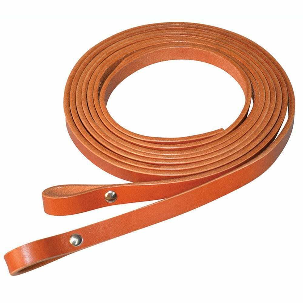 Circle Y Smooth Leather Split Reins Chicago Screw Ends