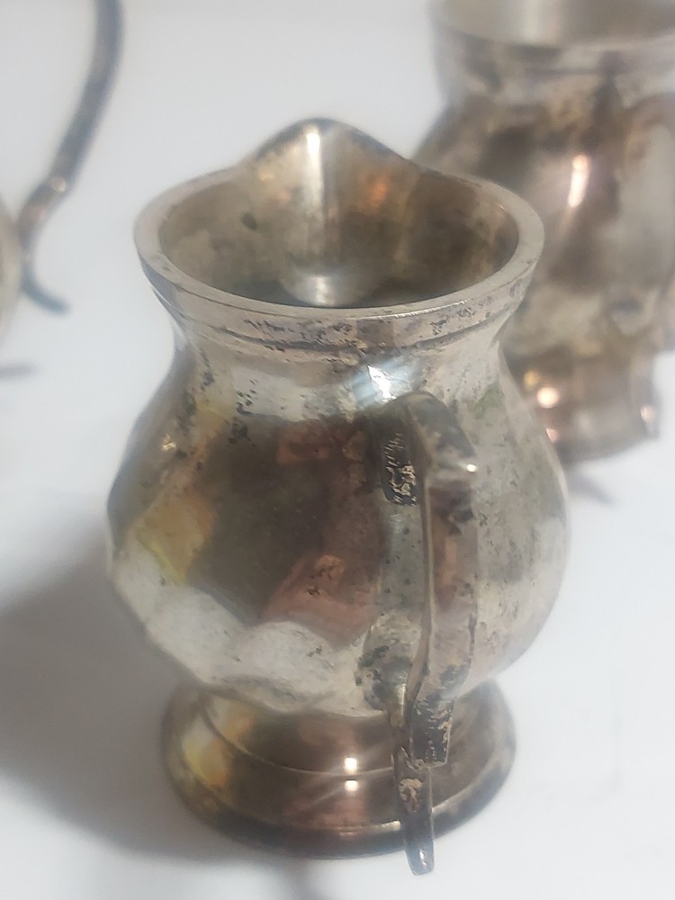 Vintage Silver Plate Miniature Tea Set