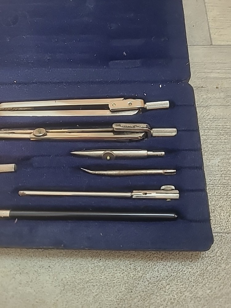Vintage Drafting Set Protractor Precision Drawing