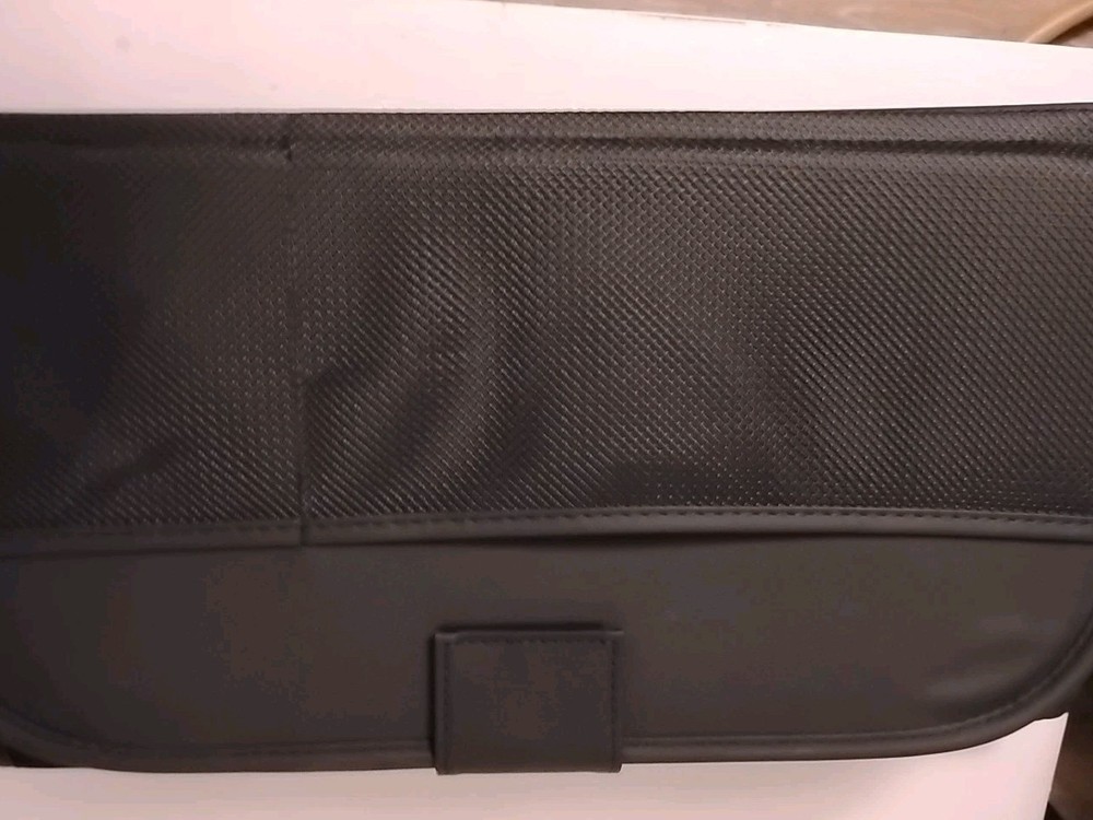 Foldable Backseat Organizer With Storage Pockets And Tablet Support (Black)