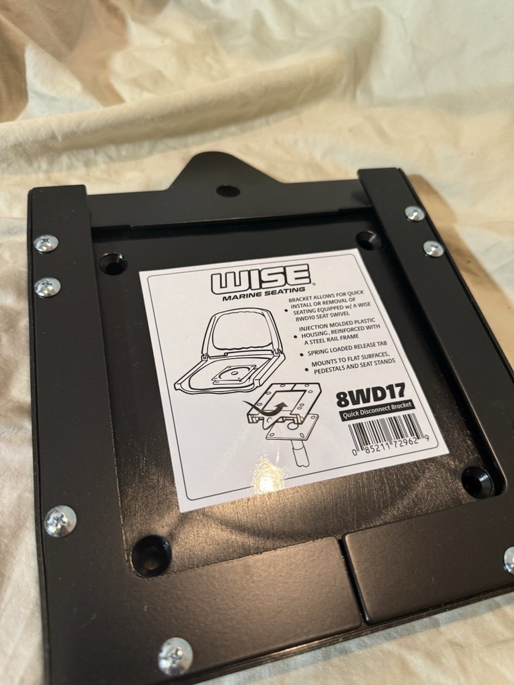 WISE SEATING 8WD17 QUICK DISCONNECT SEAT BRACKET