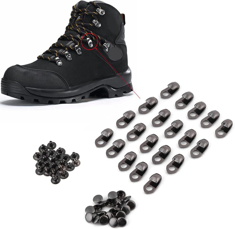Boot Hook Eyelets - Speed Hooks with Rivets for Repair/Camp/Hike/Climb Accessori
