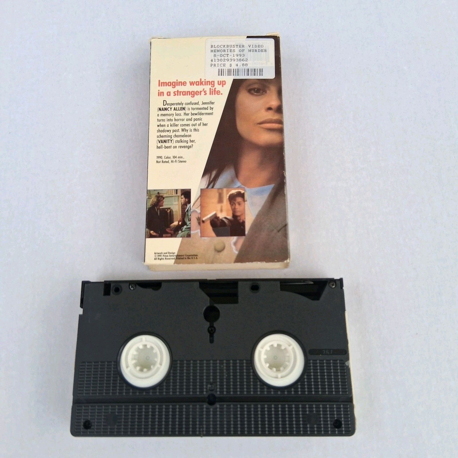 Memories of Murder VHS Lifetime Movie 1990 Vanity Prism Video Nancy Allen Vanity