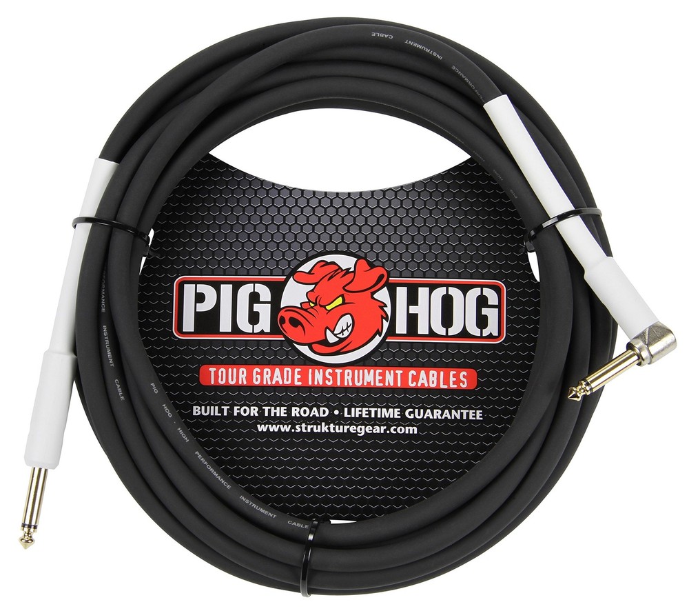 8mm Right-Angle Guitar Cable, 10ft 1/4" Instrument Wire for High Performance