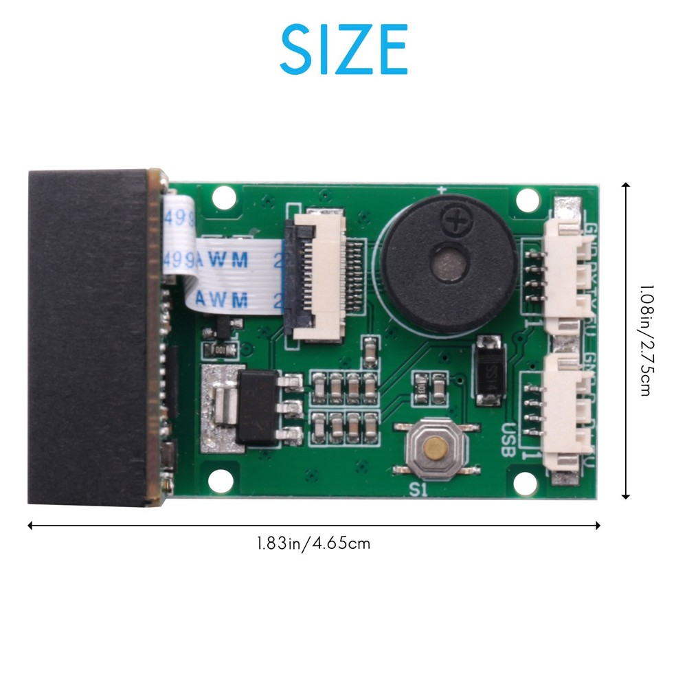 GM67 1D/2D USB UART Barcode Scanner QR Code Scanner Module Reader P6K95444