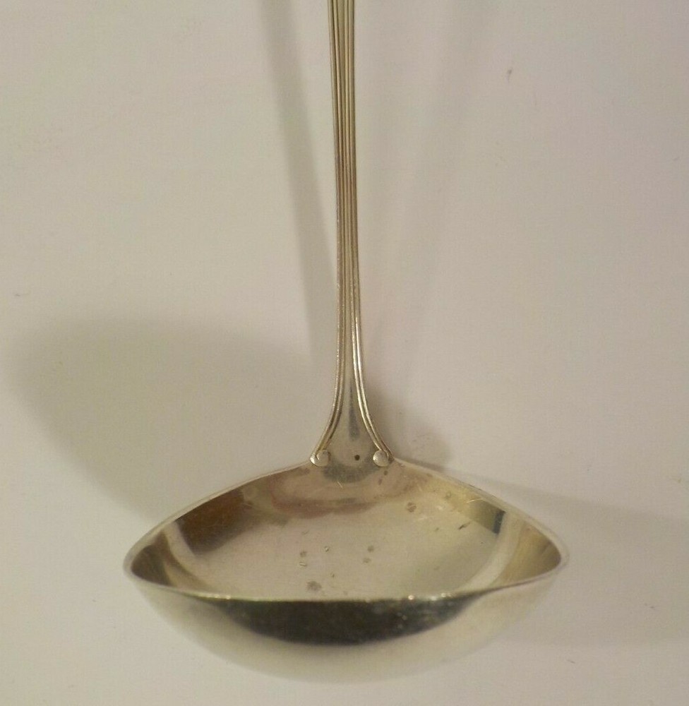 Sterling Silver 5" Cream Sauce Ladle, Monogram "A"