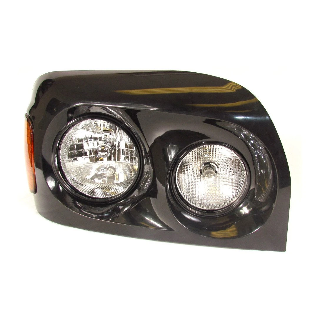 Fortpro Black Headlight for Freightliner Century 2005-2015, Both Sides