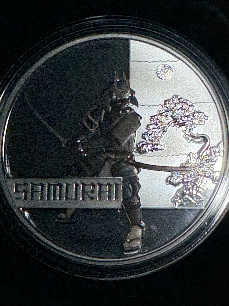 2010 Australia Great Warriors Samurai Silver Proof with BOX/COA