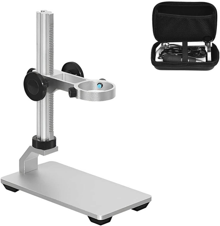 Universal Microscope Stand Pro, Stable Professional Aluminum Alloy Scope Base...