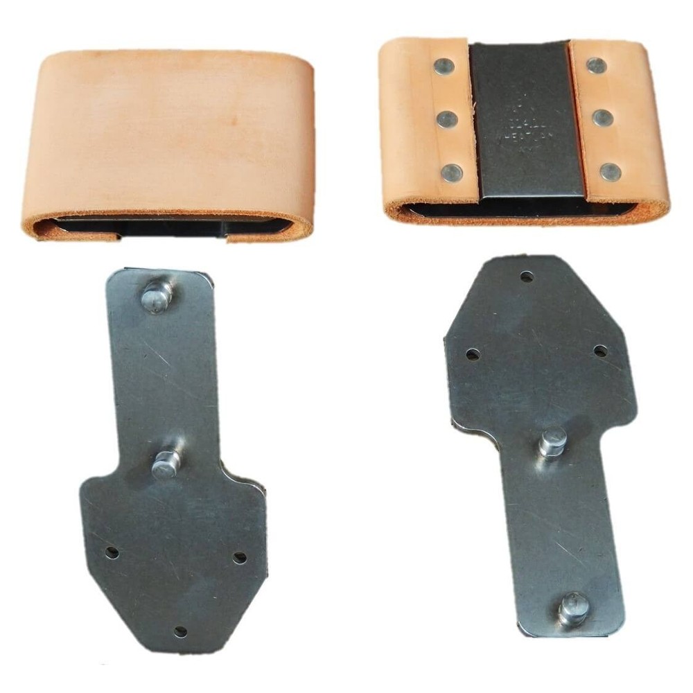 Genuine Leather Wrapped Blevins Buckles Vertical Post