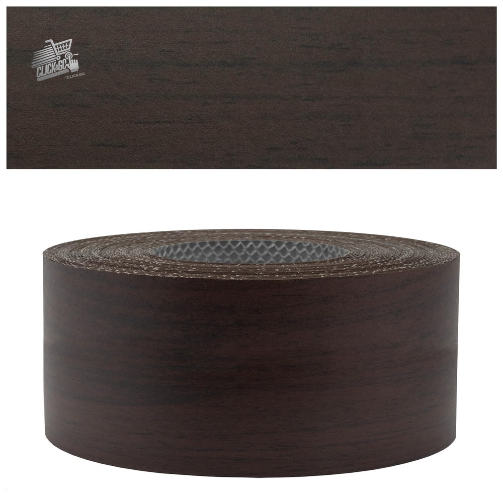 ® - Black Oak Effect Edge | 45mm X 50M | Easy to Apply | Kitchen Edge