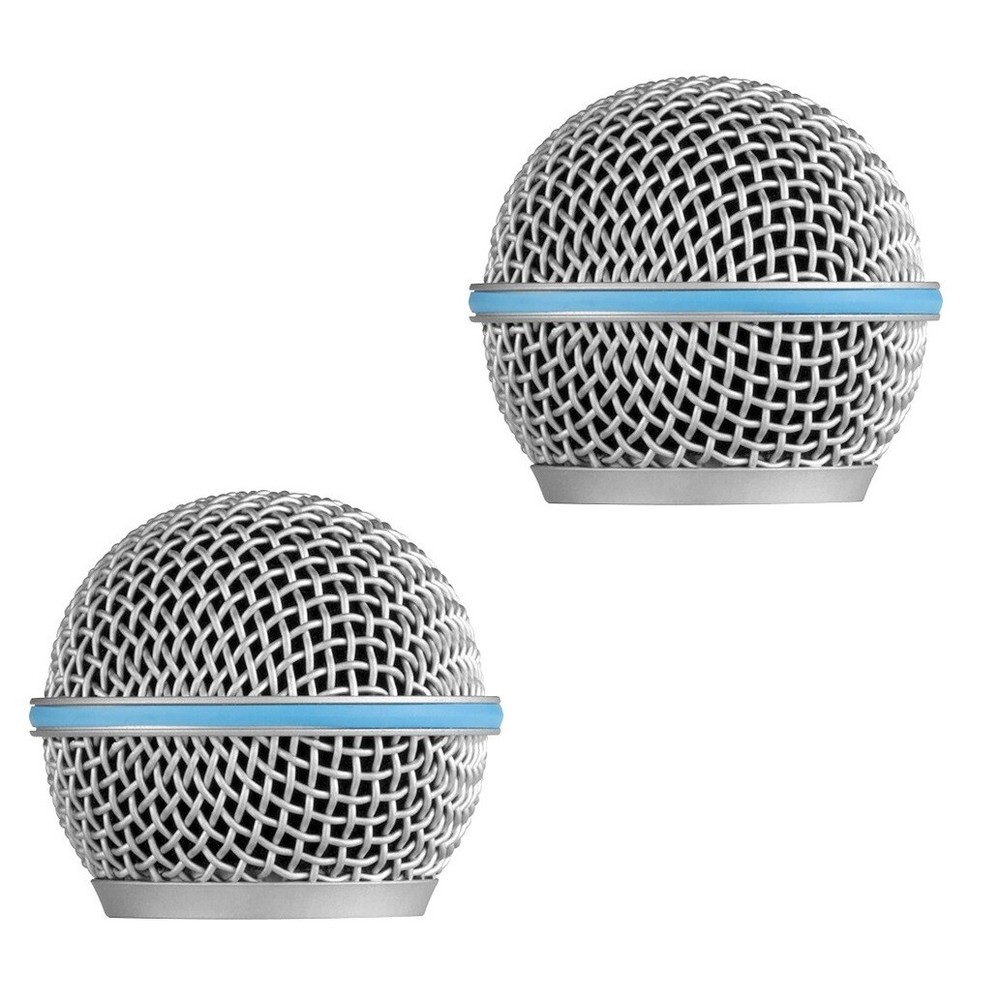 2 Pack Microphone Grille for Shure Beta 58A, Beta 58M, Beta 58MR mic Windscreen