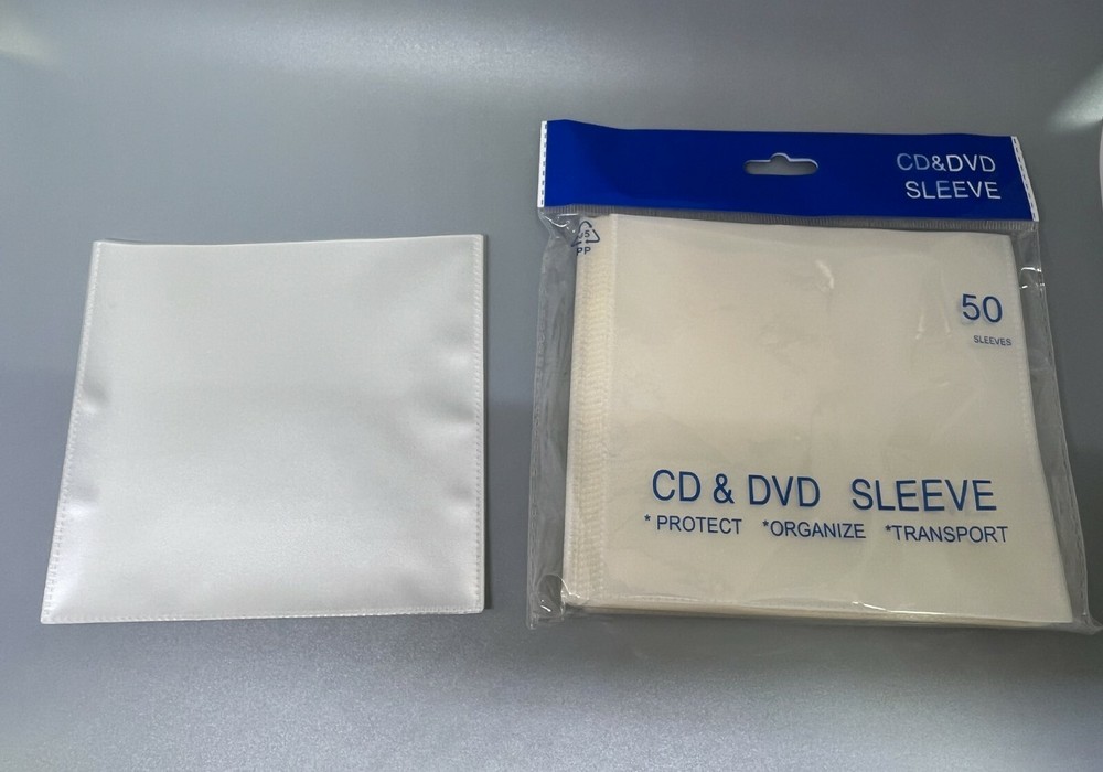 200 PCS CPP Clear Plastic CD & DVD Sleeves without Flap, XM-PP11W-NFLAP