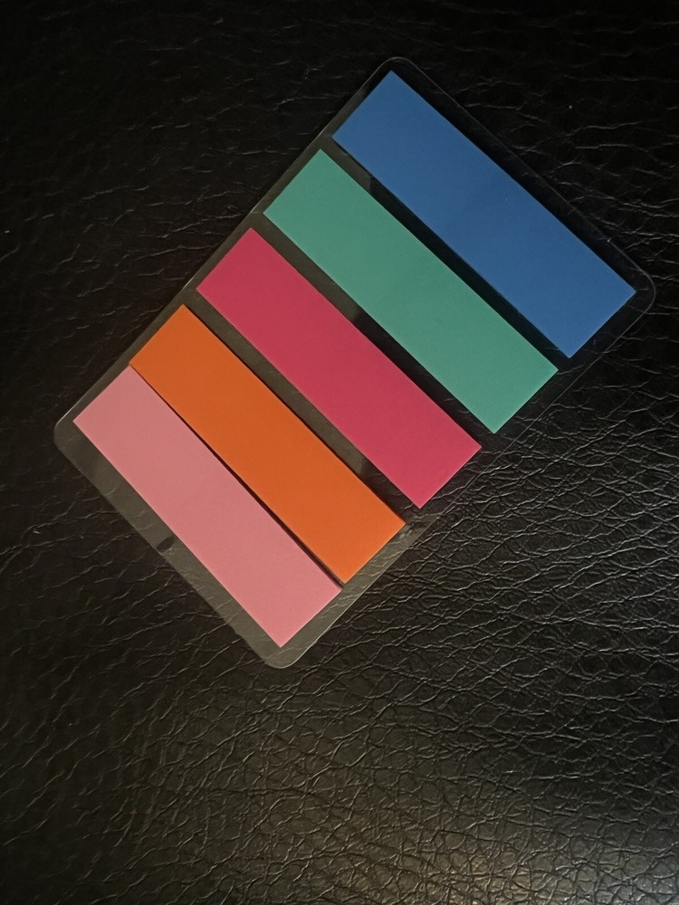 100 Pcs Sticky Annotation Mini Index notes Strip Labels Practical Bar Index