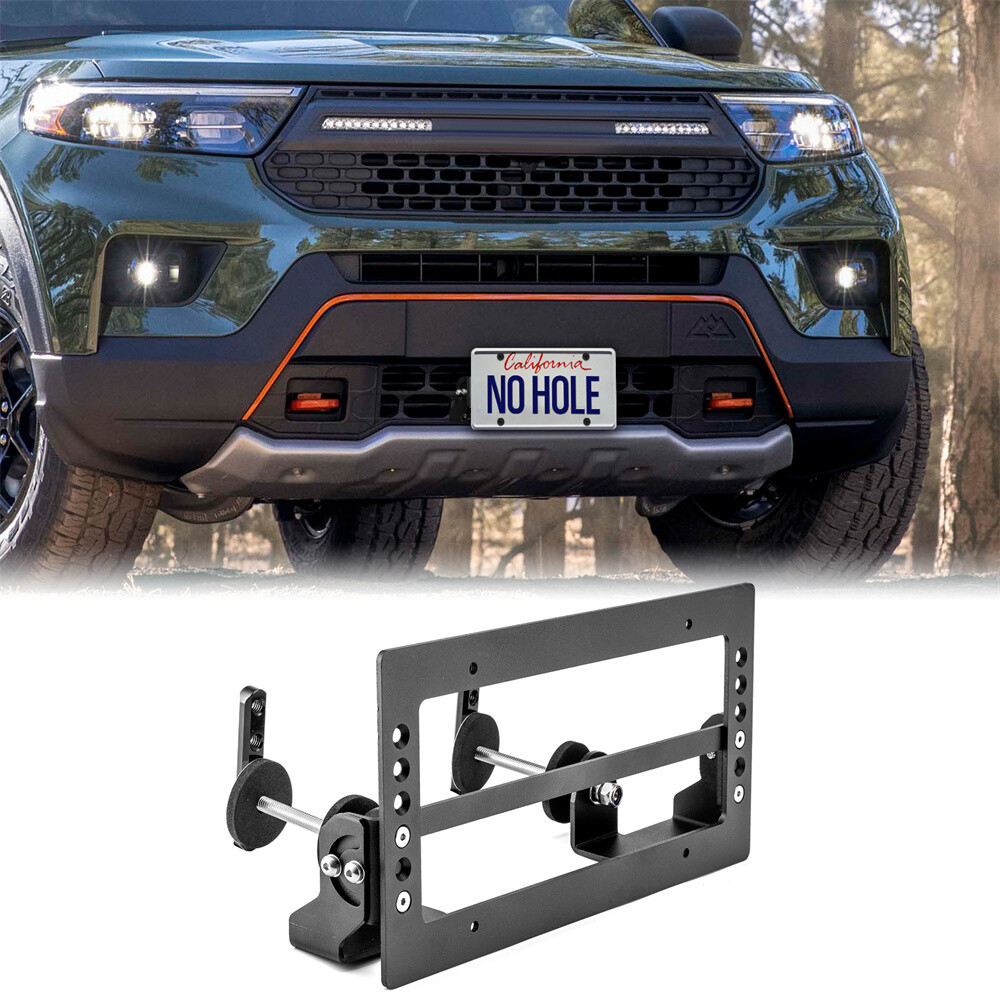 For Ford Expedition Explorer Edge (No Drill) Front Grille License Plate Bracket