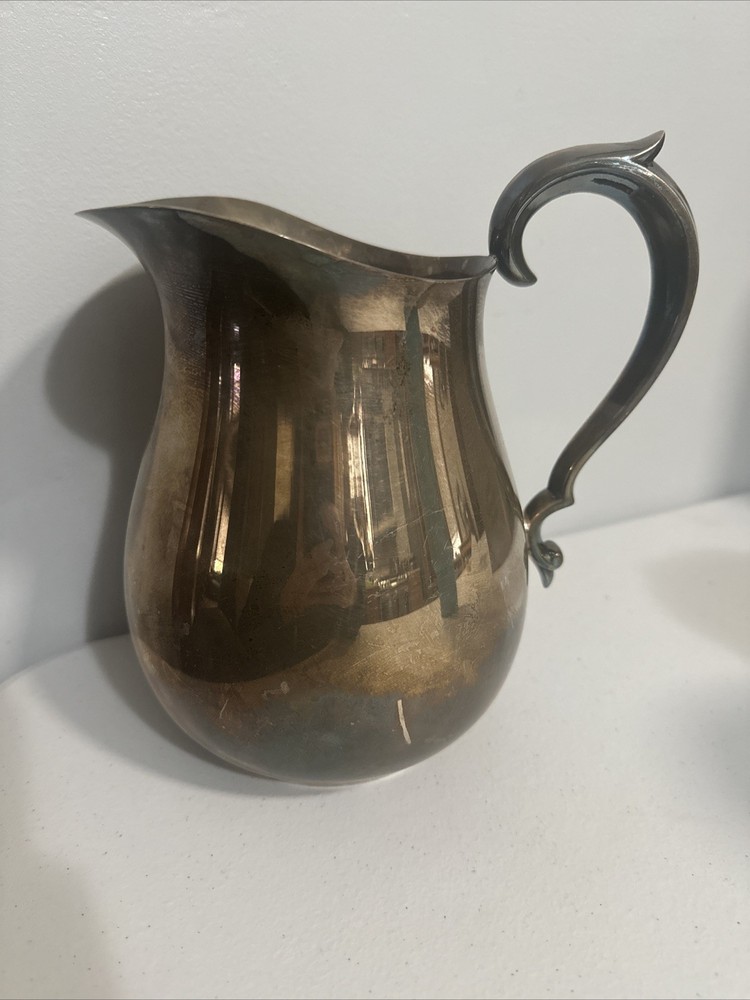 Wm Rogers silver plate water pitcher,
