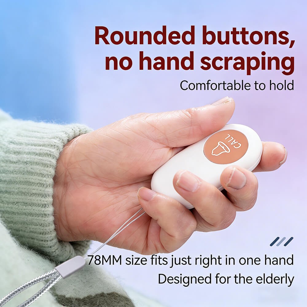 Wireless Caregiver Pager System Call Buttons Transmitters 656ft Plugin Receiver