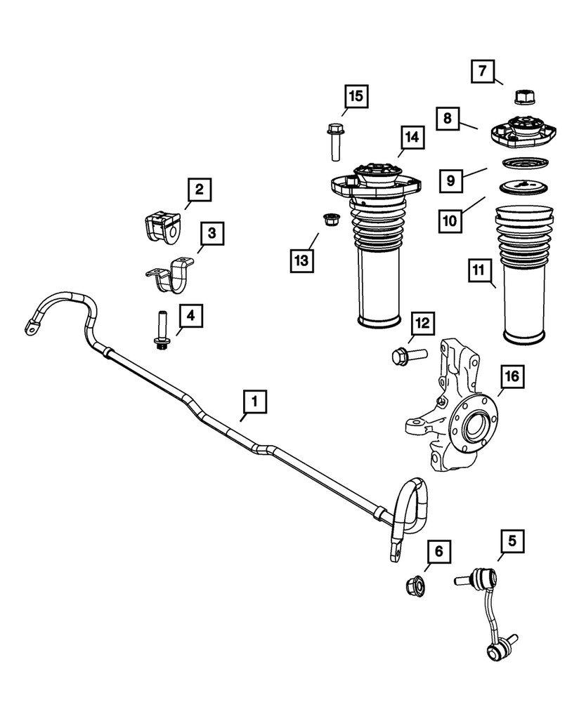 Genuine Mopar Shock Absorber Bushing 68013708AA