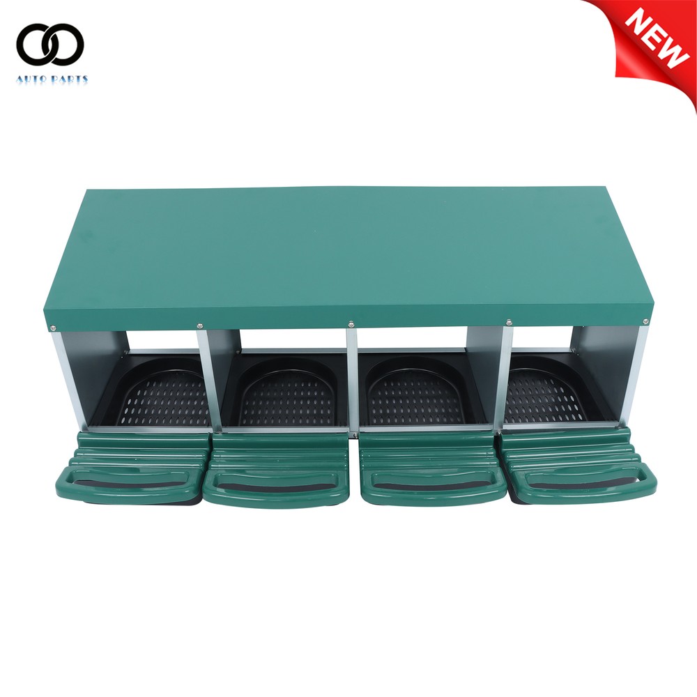 Chicken Nesting Boxes Metal Chicken Egg Laying Nesting Box With Perch 4 Hole