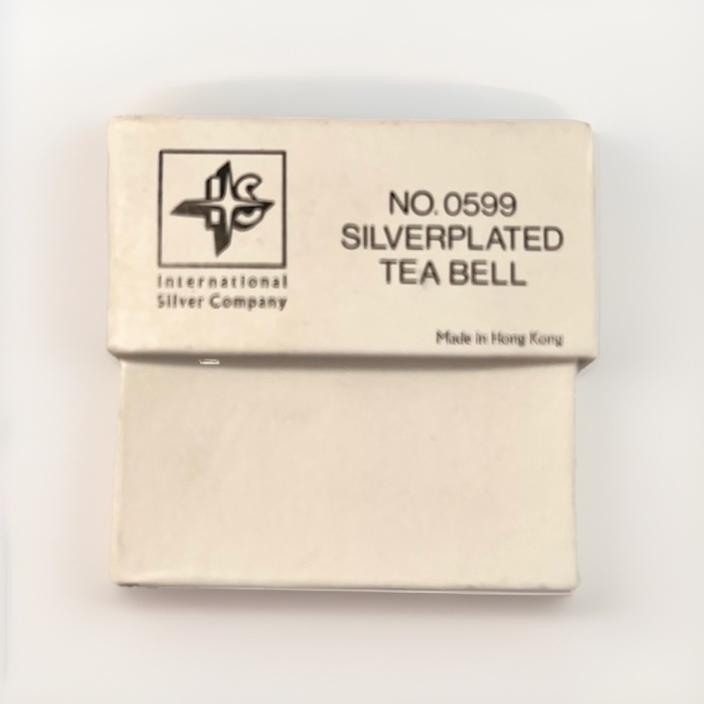 Vintage International Silver Company Silver Plated Tea Bell No. 0599 w/Box