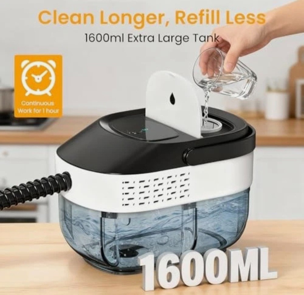 Steam Cleaner, 3-Level Adjustable Pressurized Steamer