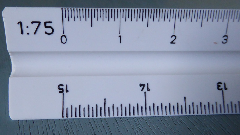 Faber Castell 153-A Architect Engineering Triangle Drafting Scale Ruler W/ Case