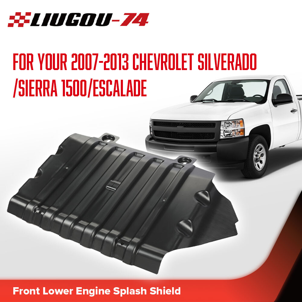 Fit For 2007-2013 Chevrolet Silverado 1500 Front Engine Splash Shield Cover 1Pc