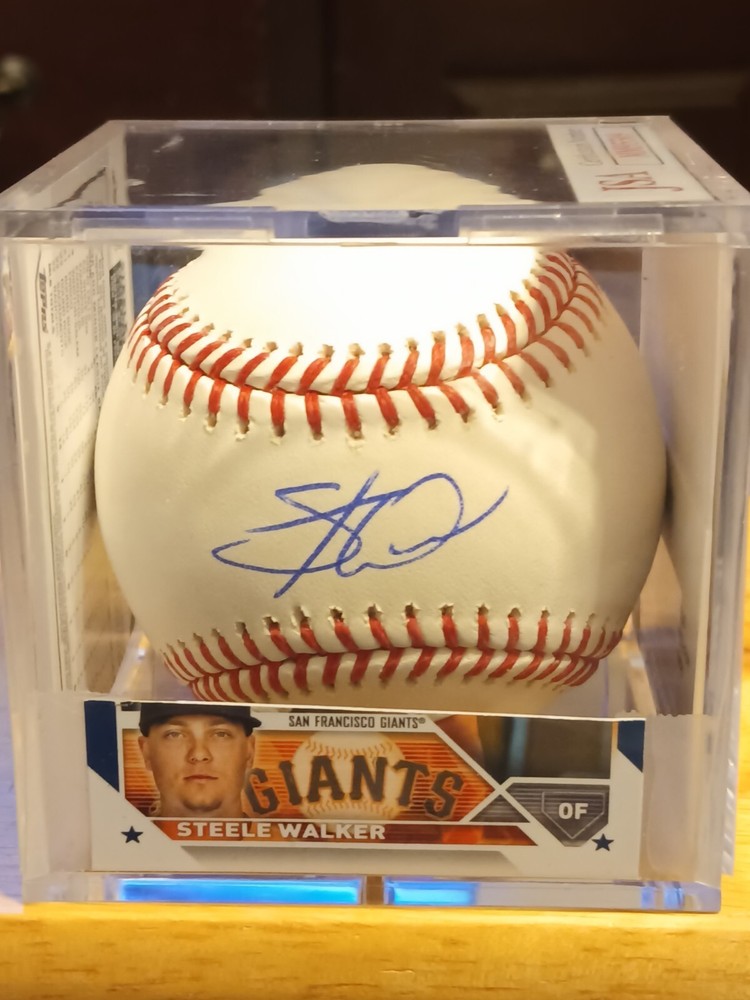 STEELE WALKER-San Francisco Giants Signed OML Baseball (JSA Basic COA)