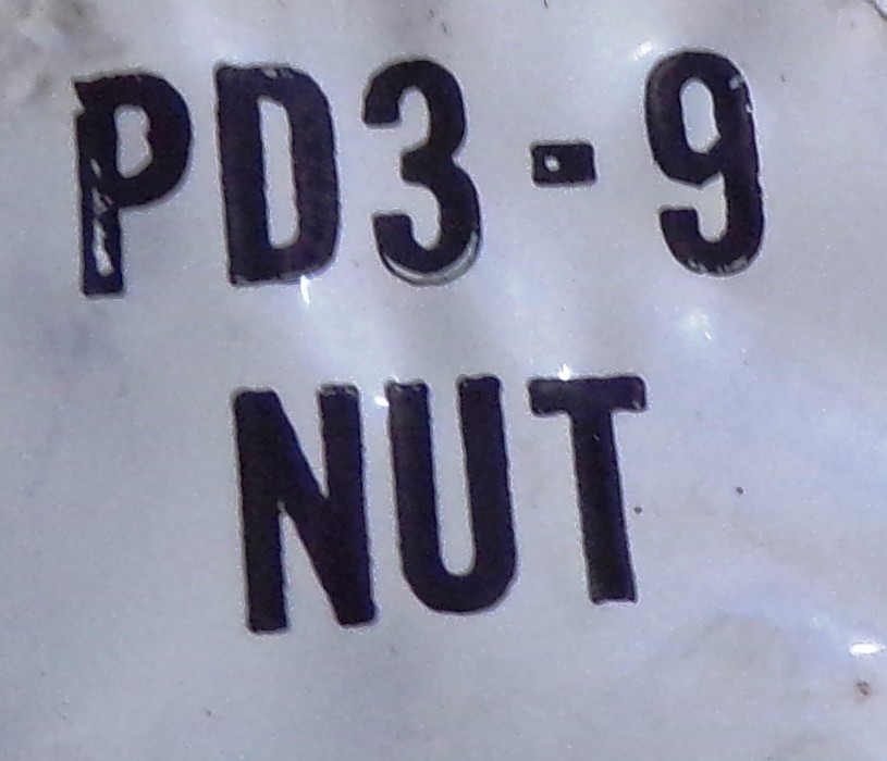 SNAP-ON CLAMP NUT, PD3-9