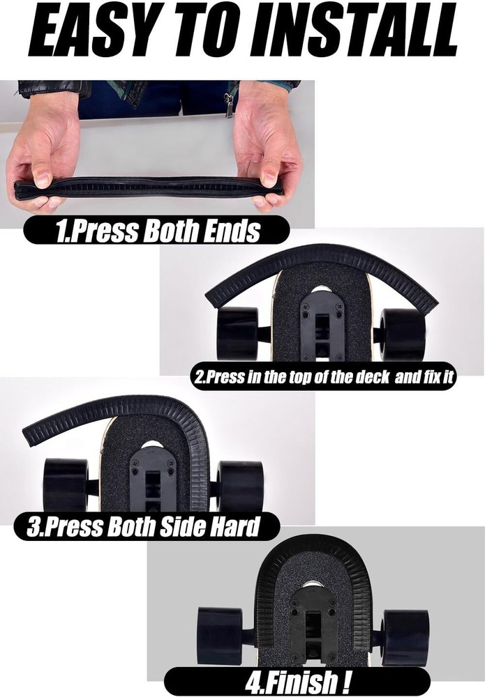 MAXPRO Skateboard Deck Guards Protector,Longboard Deck Edge Protection,Durable