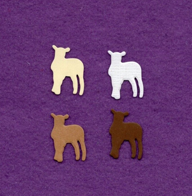 ANIMALS # 2 LAMB farm die cuts scrapbook cards