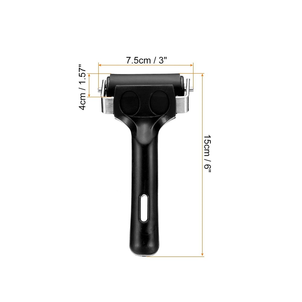 3 Inch Rubber Roller Brayer Tools, Hard Rubber Roller for Printmaking Wallpap...
