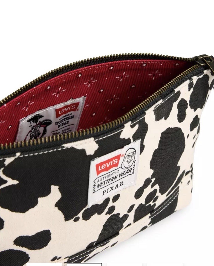 LEVI'S X TOY STORY COW POUCH With Aliens Patch Exclusive Limited Edition Disney